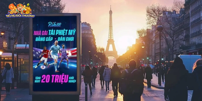 Billboard Rik88 phủ sóng toàn cầu: quảng cáo thật hay viral?